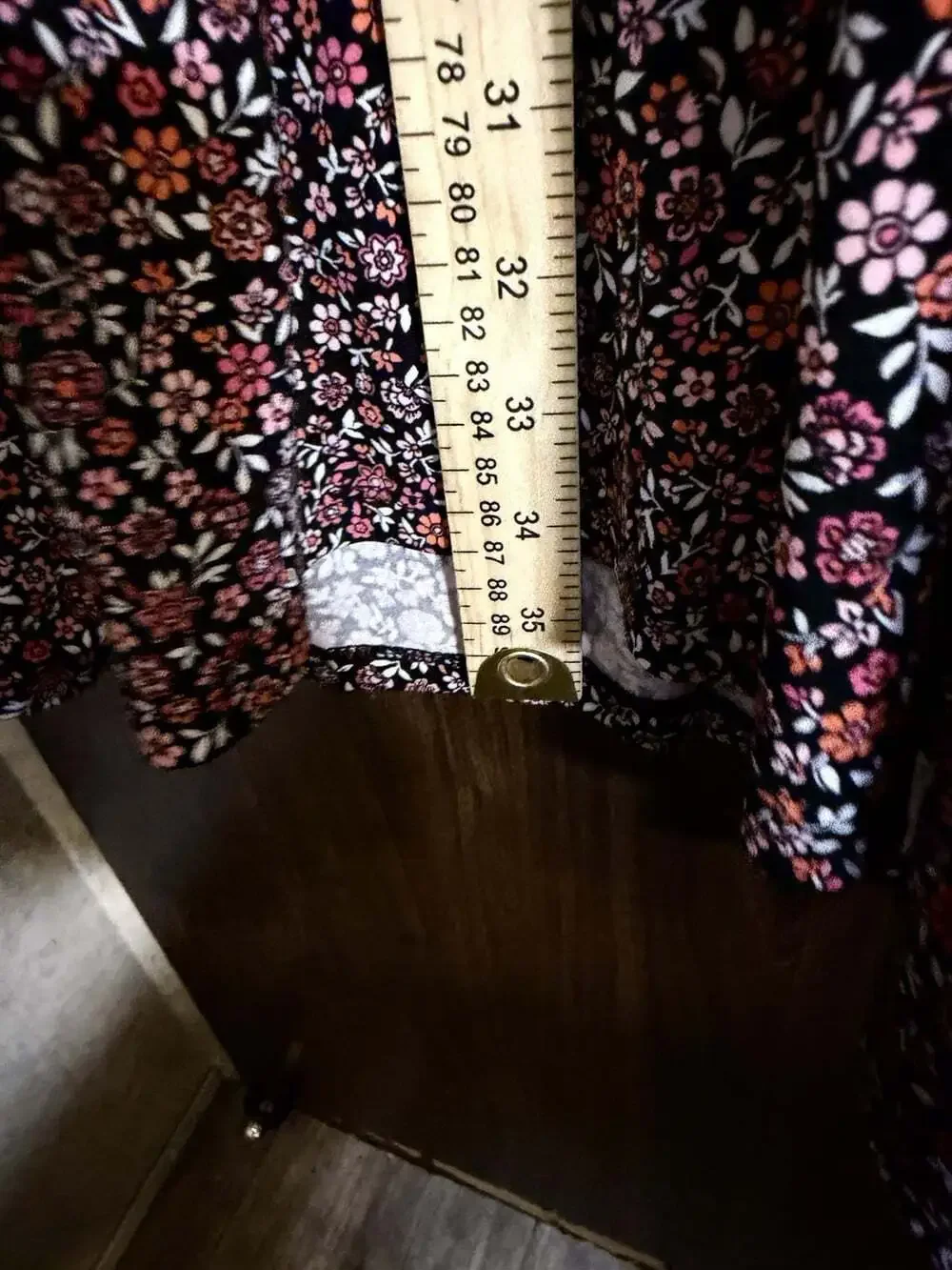 Michael Kors Floral Short-Sleeve V-Neck Faux Style Mini Dress L Pit2Pit32”/ 36”L